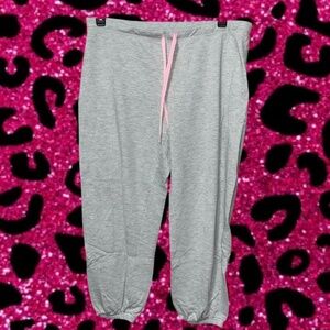 Y2K “Flirty” Capri Joggers   Featuring a bold "Flirty" print across the back